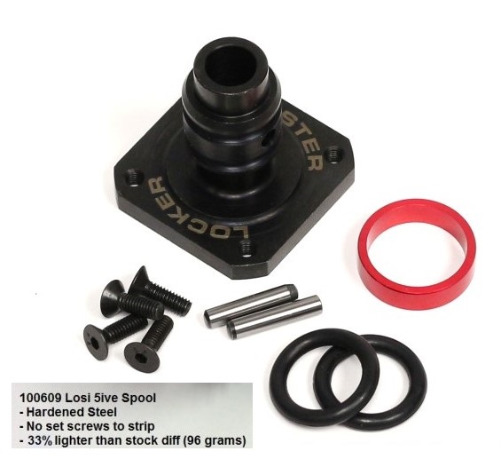 100609 Steel Differential Spool (Losi 5ive) - Click Image to Close